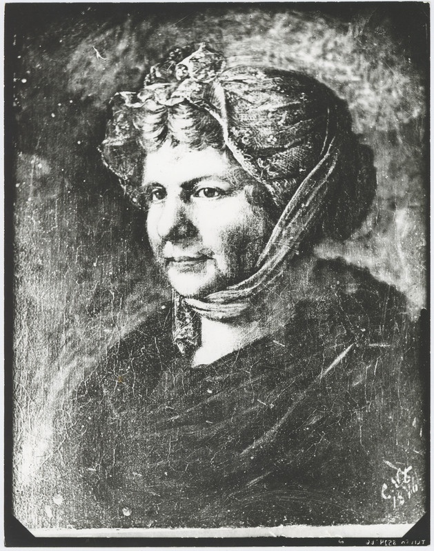 Vanema daami portree, signatuur all paremal "E. St. 1816".