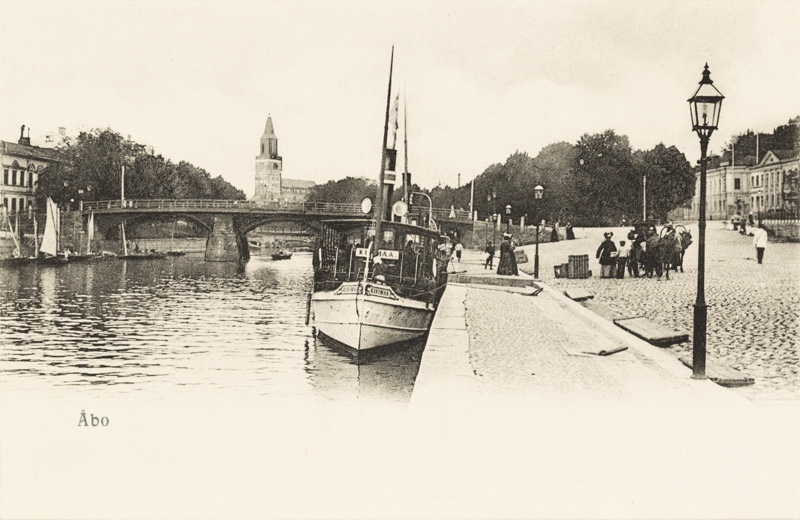 Aurajoki, Yläsatama, höyrylaiva Kivimaa.