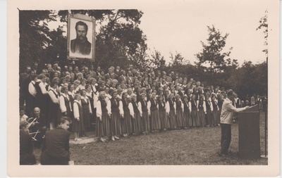 C. R. Jakobsoni 120. sünniaastapäeva rahvapidu Kurgja-Linnutajal.  duplicate photo