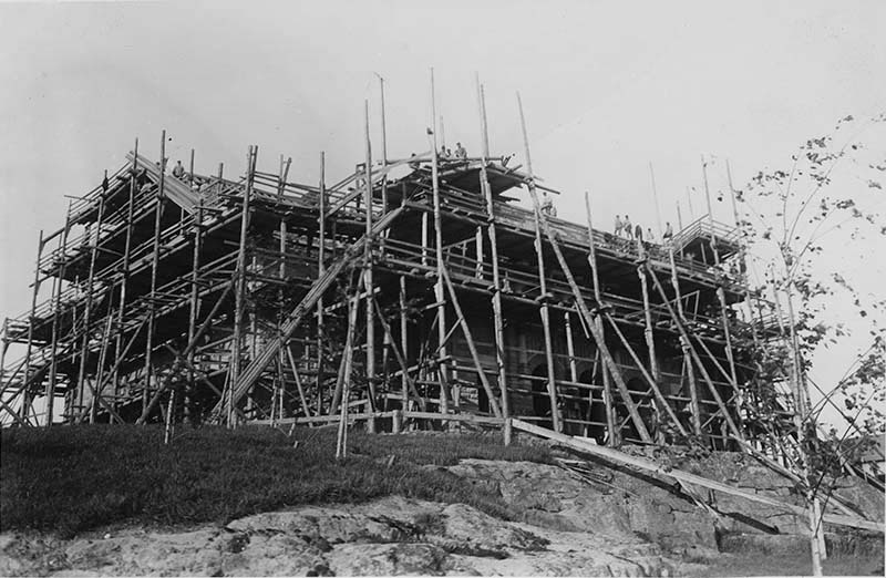 Turun taidemuseo rakenteilla; ulkokuva