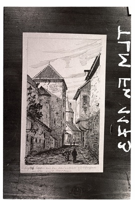 Buddeuse järgi: "Vaade Müürivahe tänavalt Viru väravale ca 1840".  similar photo