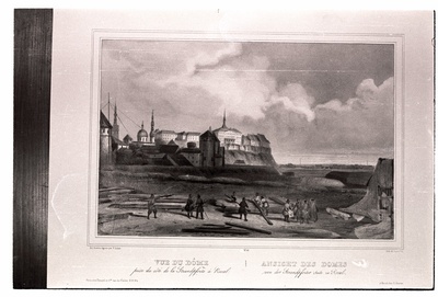 Hostein, Adam, Lemercien, Avanzo: "Ansicht der Domes vor der Strandpforte ... zu Reval", lito.  duplicate photo