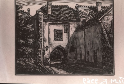 Ernö Koch, Harju värav, gravüür.  duplicate photo
