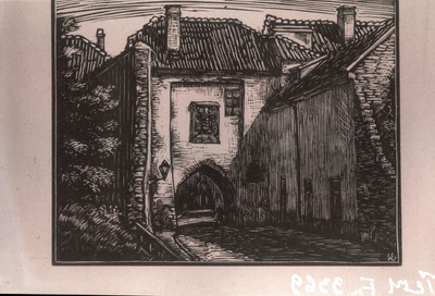 Ernö Koch, Harju värav, gravüür.  similar photo