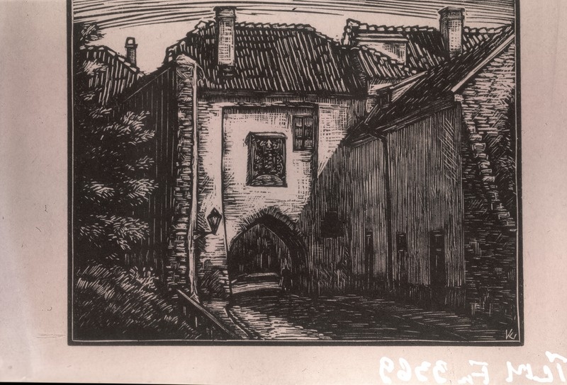 Ernö Koch, Harju värav, gravüür.