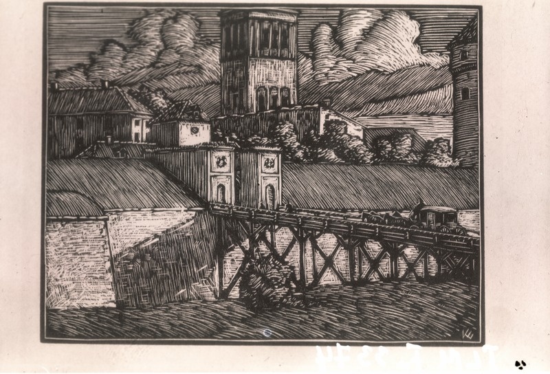 Ernö Koch, Toomvärav umbes 1850. aastal.