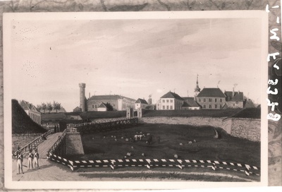 J. Han, Tallinn, Toompea vallivärav umbes 1825. aastal.  duplicate photo