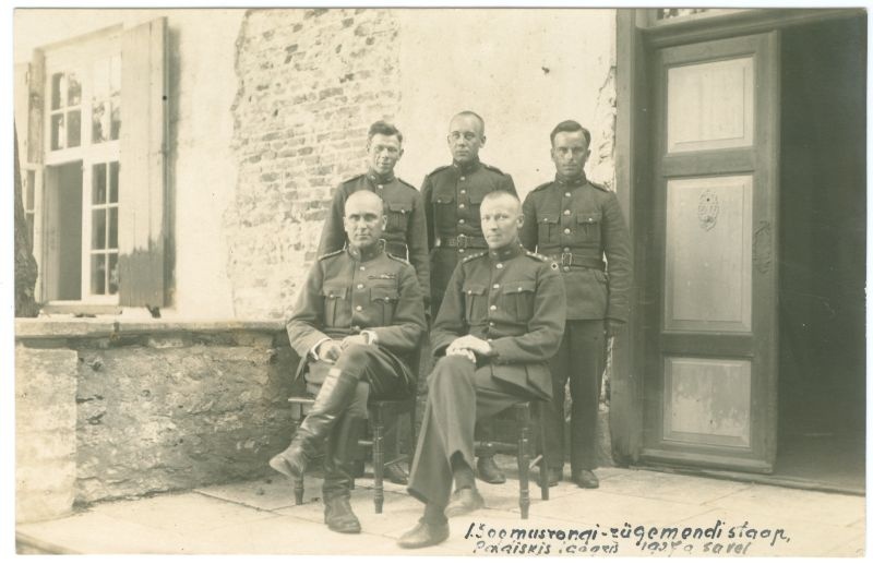 Foto. I soomusrongi-rügemendi staap Paldiskis laagris, 1927a suvi.