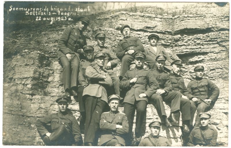 Foto. Soomusrongide brigaadi staap Paldiskis laagris, 22.08.1923.