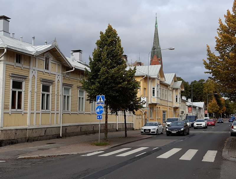 Port Arthurin (Portsan) asuinrakennuksia Puutarhakadulla rephoto