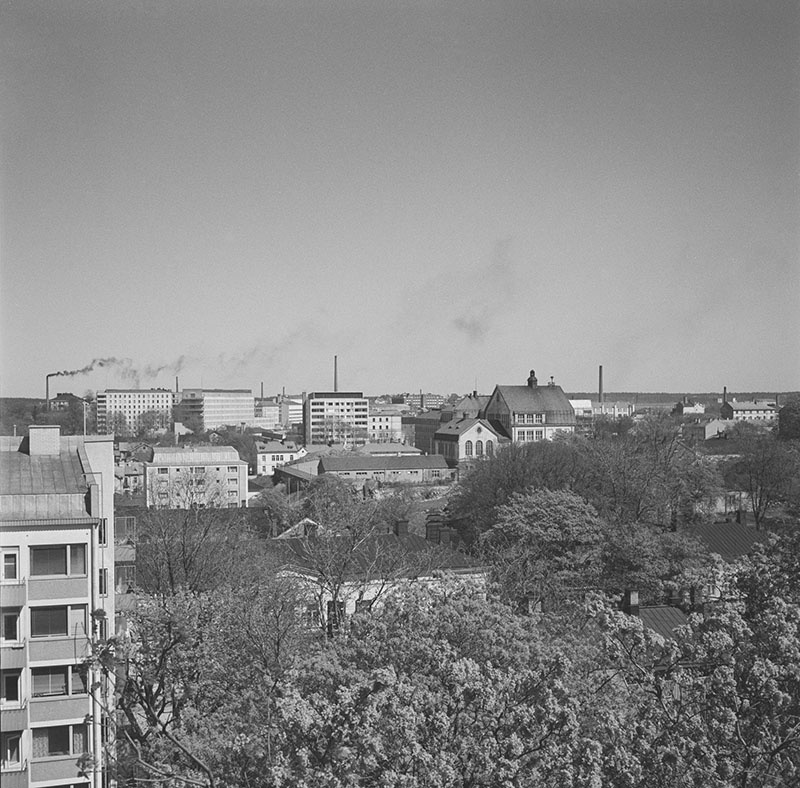 Näköala Vartiovuoren mäeltä kohti Kerttulinmäkeä