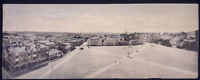 Turku, kauppatorinäkymä torin eteläosaan; ulkokuva; panoraama  duplicate photo