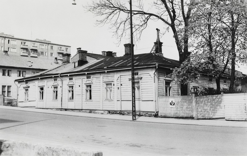 Asuinrakennus, Sairashuoneenkatu 3, Turku,  vuonna 1963; yleiskuva