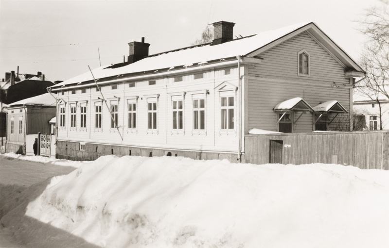 Välikatu 3, lastenneuvola talvella 1956.; yleiskuva
