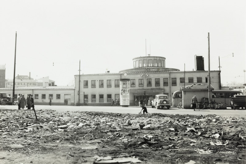 Turun linja-autoasema vuonna 1957.; yleiskuva