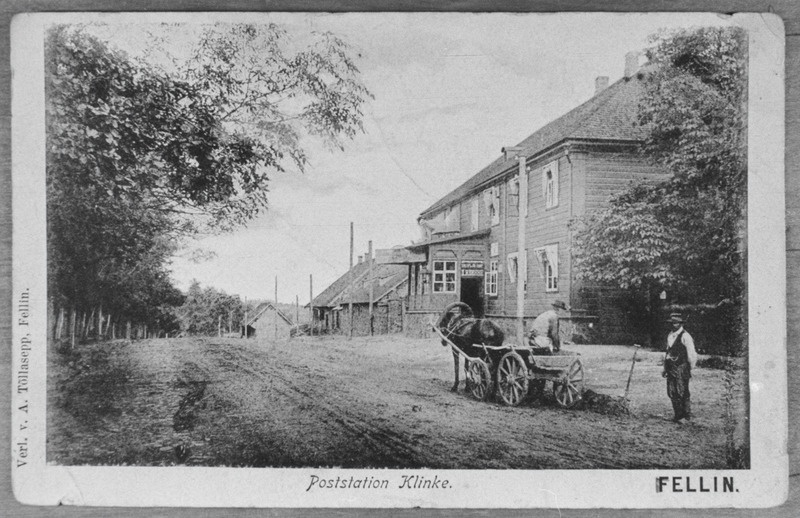 Viljandi Vaksali tänava algus, Klinke hobupostijaam