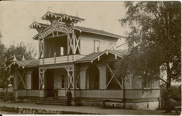 foto, Paide Vallimäe suvekohvik 1920-30-ndatel a.