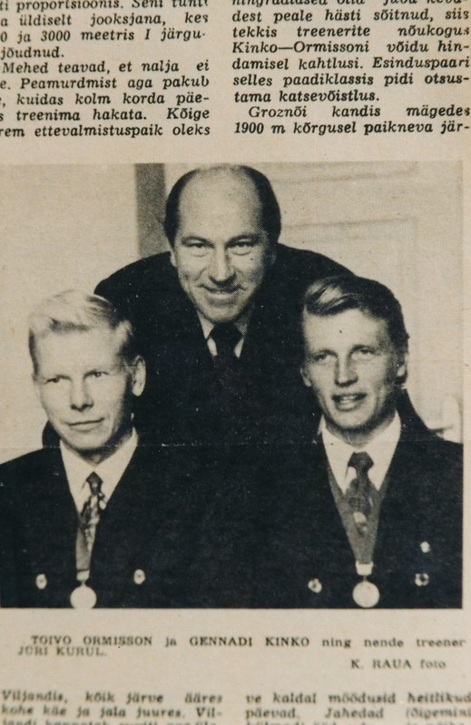 NSVL meistrid T. Ormisson ja G. Kinko treeneriga