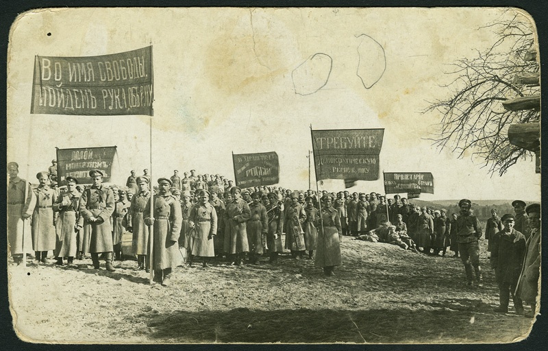Foto: August Pulst: Tori "Salme" seltsi pasunakoori mängijad: Jaan Aavikson- Aavikoja: Slavjanoserbski polgu orkestris Poolas Volosino külas: 1917