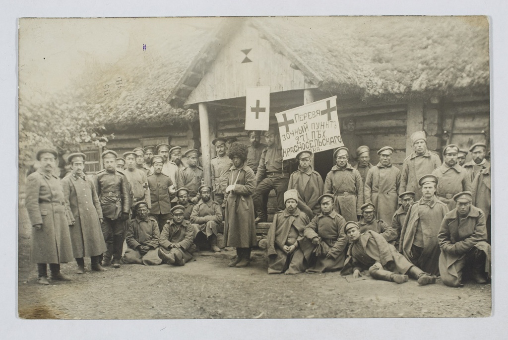 Krasnoselski polgu sidumise punkt liini peal, okt 1915