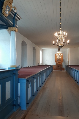 Interiör från Slottskyrkan i Åbo. rephoto