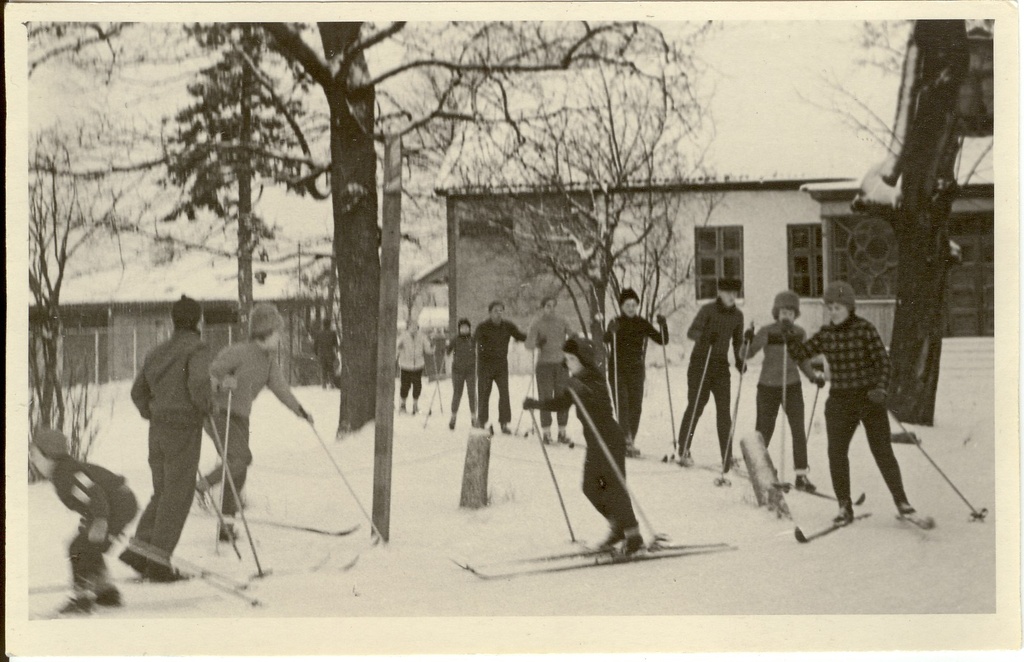 foto, suusatajad Paides 1960-ndatel a.