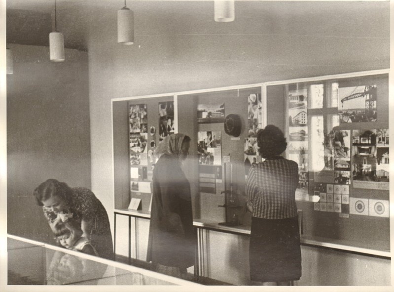 foto, Paide Koduloomuuseumi ekspositsioon 1965.a.