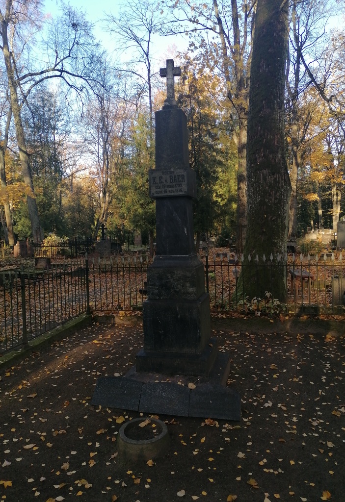 The grave of Baer, K. e. v. Nature scientist-embryologist in Tartu. rephoto