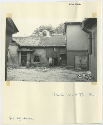 Maja Tartu maantee 27 aadressil, enne lammutamist 1969. aasta suvel.  similar photo