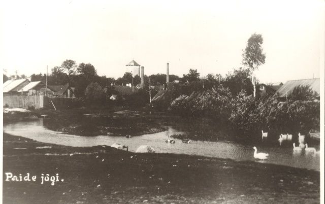 fotokoopia, Paide jõgi Parkali tänava lähistel 20.saj esimesel poolel