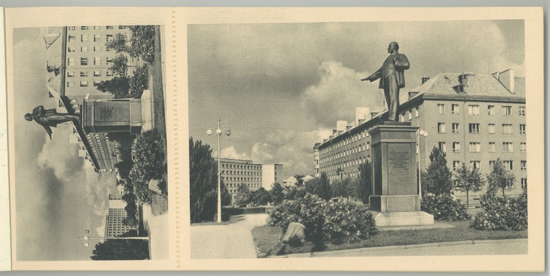Lenini puiestee, esiplaanil Lenini monument.