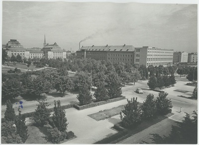 "Estonia" teatri ja Lenini puiestee vahel asuv skväär.  duplicate photo