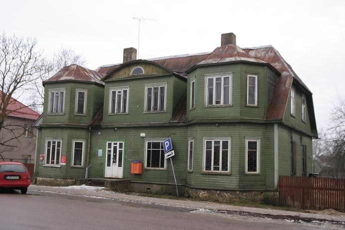 Wooden building of Märjamaa alevi centre Rapla county Märjamaa municipality Pärnu mnt, Märjamaa