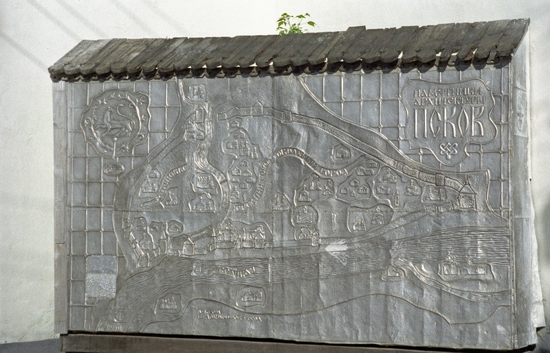 Pihkva, arhitektuurimälestiste kaart