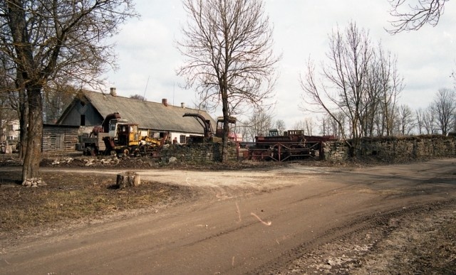 The border wall of Haimre Manor Rapla county Märjamaa municipality
