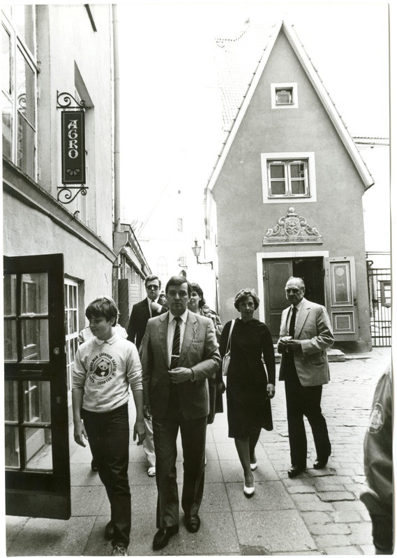 Soome välisministeri Paavo Väyryneni visiit Tallinna (1985 või 1986?).