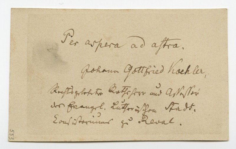 Portree: Johann Gottlieb Koehler