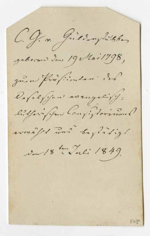 Portree: C. G. v. Gildenstube