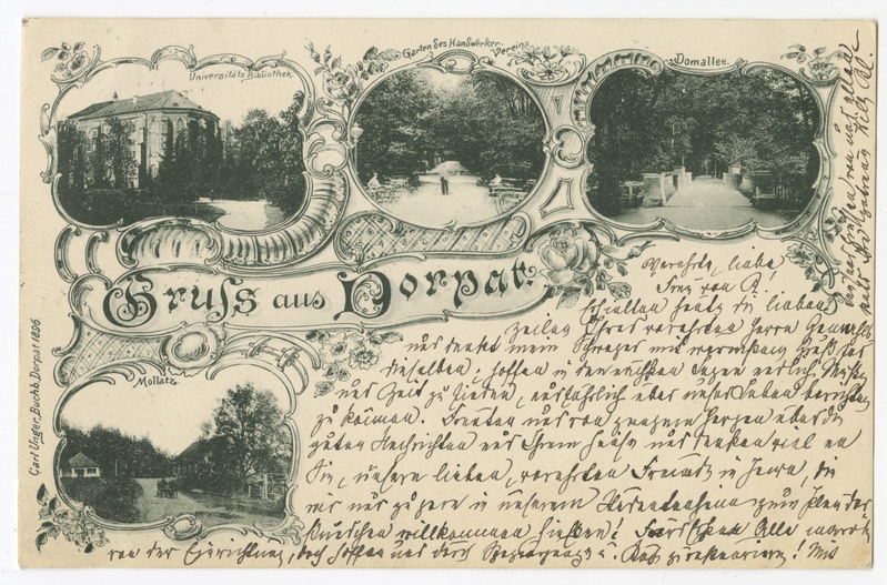 4 Tartu vaadet - Meltsiveski, Tartu Ülikooli raamatukogu, Saksa Käsitööliste seltsi aed ja Inglisild Toomemäe pargis