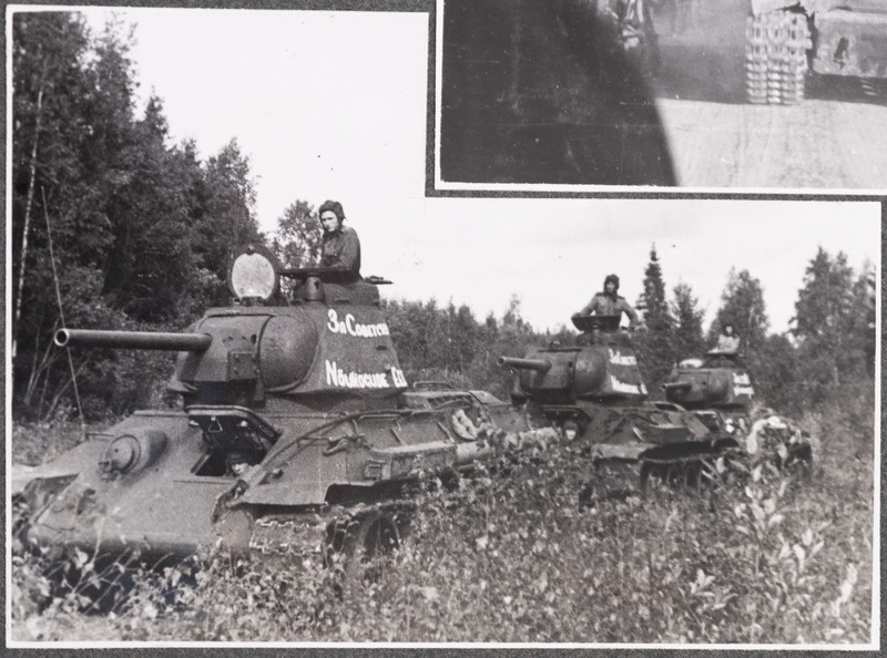 Tankidessant asub teele Tallinna poole peale läbimurret Narva all 1944.a.