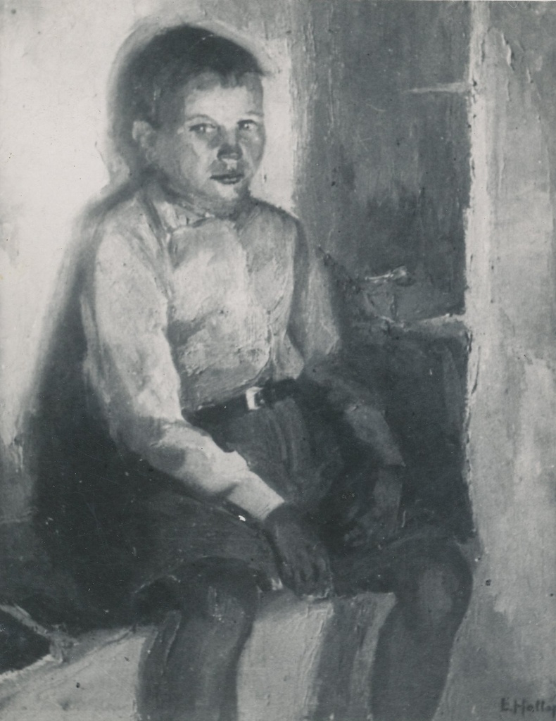 Foto. Ernst Hallopi maal "Poiss", 1934.a.