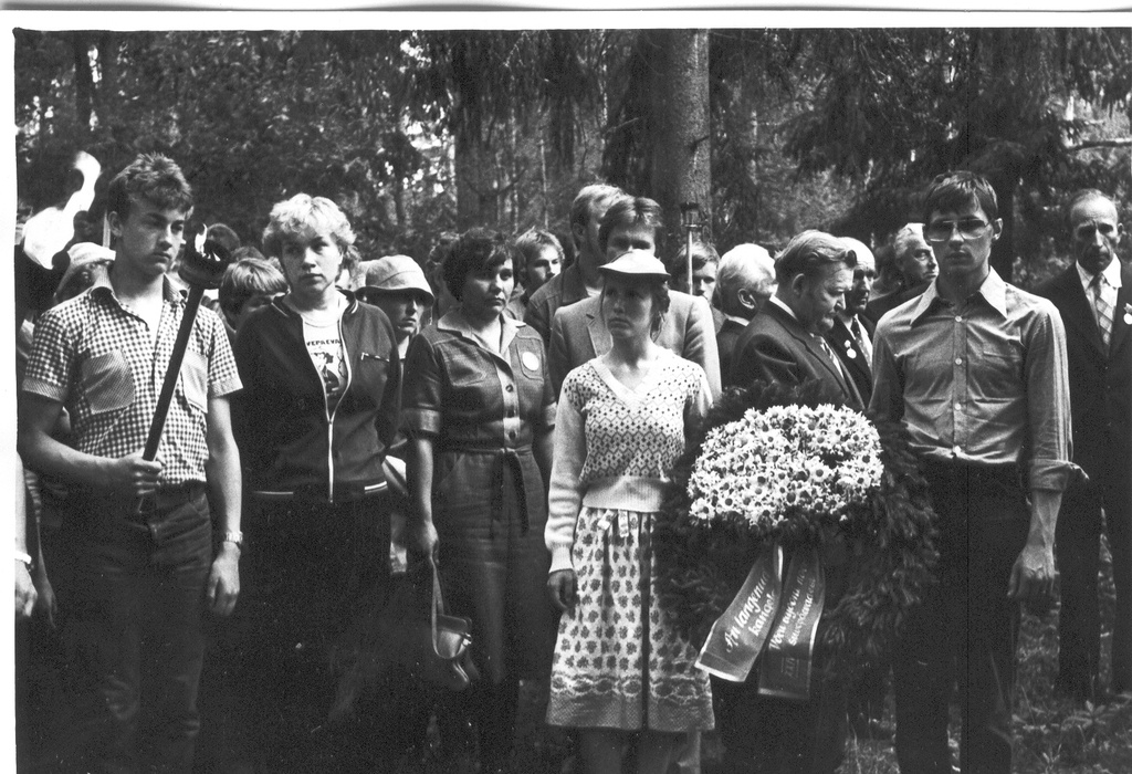 Foto. Noorte suvepäevad Rõuge Ööbikuorus 1981.a.juunis.