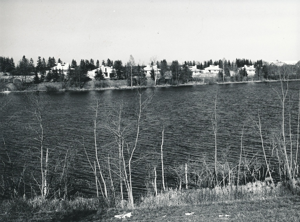 Foto. Väimela Näidissovhoostehnikumi tööliste individuaalelamud Lapi teel mais 1981.a.