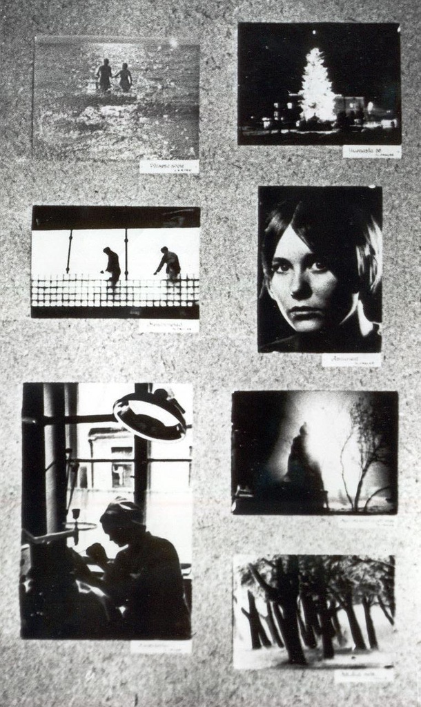 Foto. Võru Fotoklubi fotonäitus "Kandles", stend  nr. 8 seitsme fotoga.