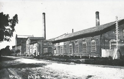 Foto. Võru Piiritusevabrik Kreutzwaldi ja Paju tänavate nurgal 1910.aastal  duplicate photo