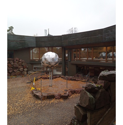 Ravintola Dipolin ulkoilmaterassi Teknillisen korkeakoulun ylioppilaskunnan ylioppilastalo Dipolissa rephoto