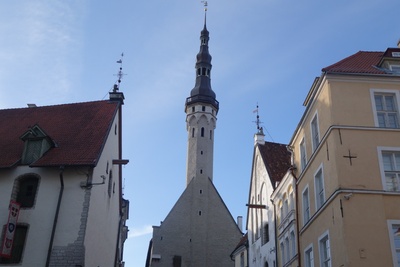 Tallinn, Vanaturukael, vaade Raekoja poole. rephoto