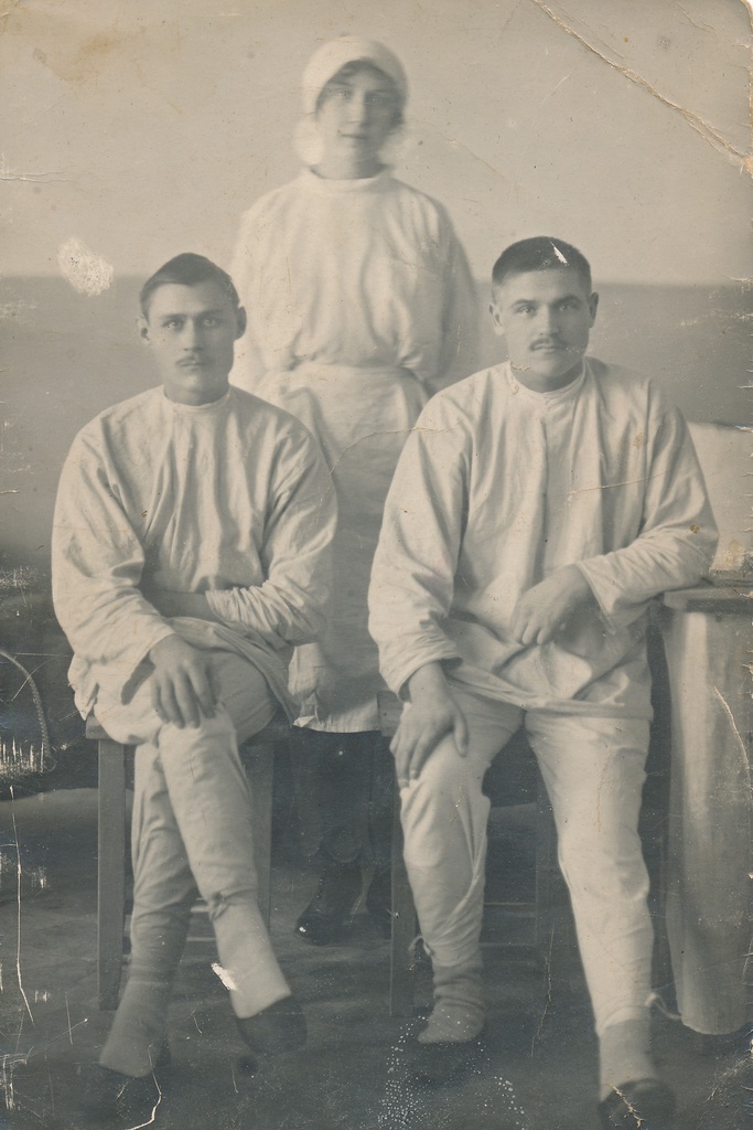 Eesti sõdurid laatsaretis 1. maailmasõja ajal.