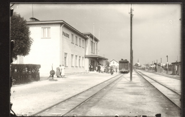 foto, Paide raudteejaam