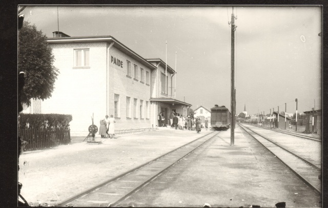 foto, Paide raudteejaam